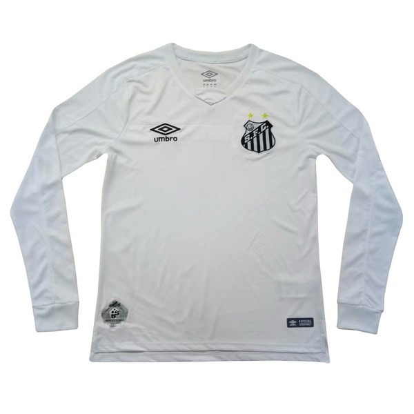 Maillot Football Santos Domicile ML 2019-20 Blanc